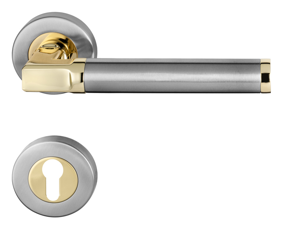 BC02G Türgriff Bauhaus Edelstahl messingfarbig